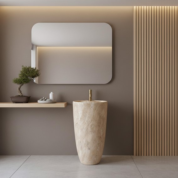 Umywalka Wolnostojąca ANYA SAVANA Beżowy