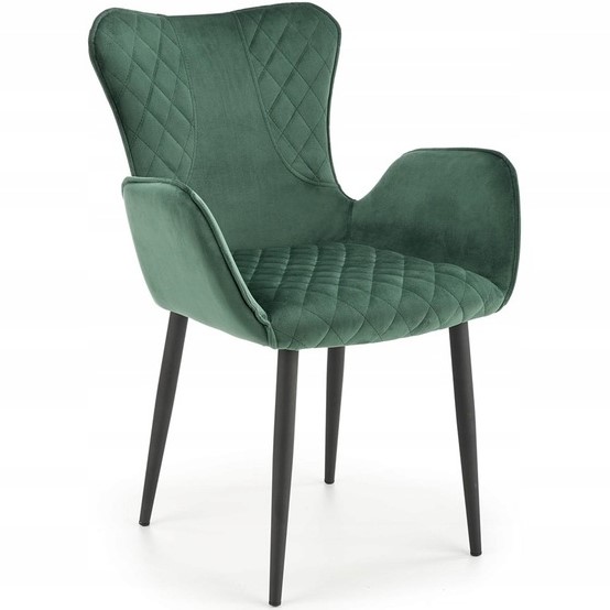 Krzesło K427 Czarny/Ciemny Zielony