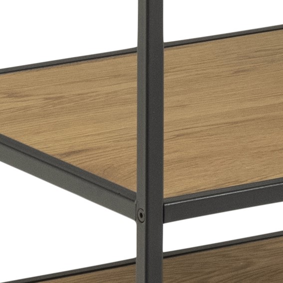 Garderoba SEAFORD Dąb/Czarny