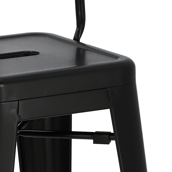 Hoker PARIS BACK Short 75cm czarny insp.Tolix