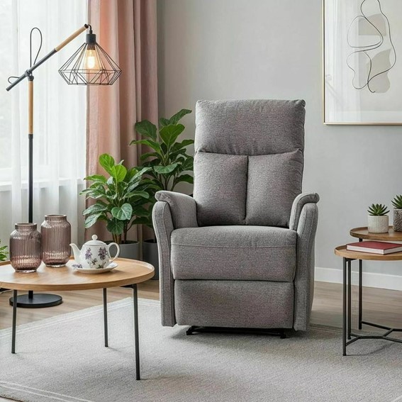 Fotel Rozkładany ATLAS RAVEN Szary