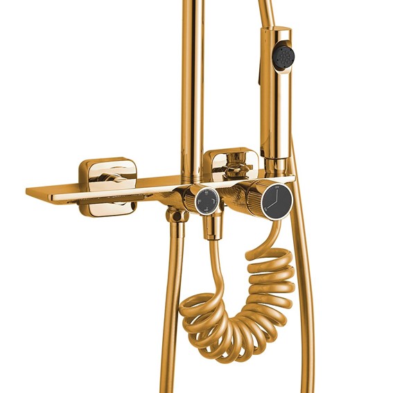 Zestaw Natryskowy HELIX Złoty