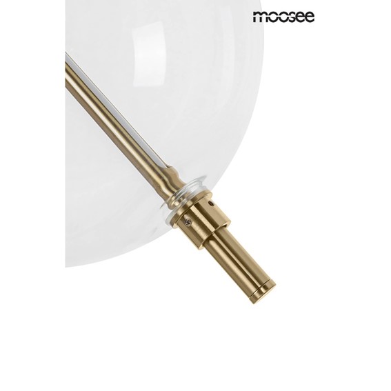 Lampa Wisząca ECHO Złoty/Transparentny