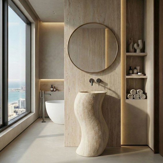 Umywalka Wolnostojąca MELODY Beżowy