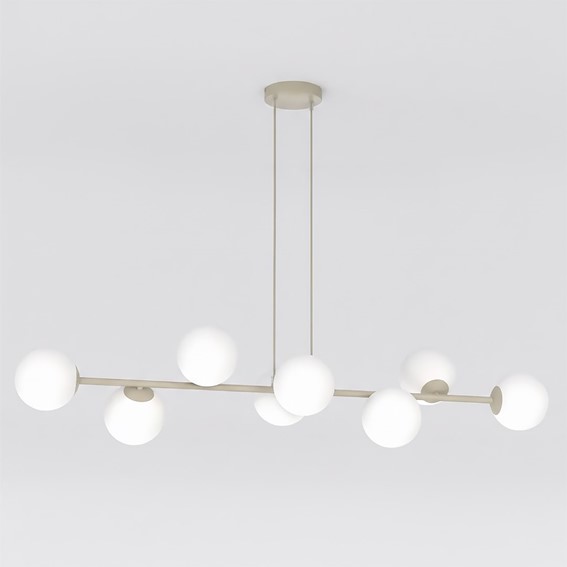 Lampa Wisząca MAGNUS 8 Beżowy/Biały