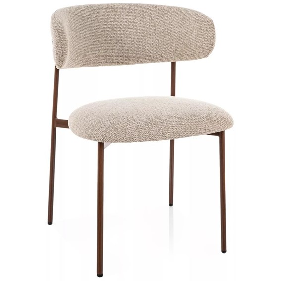 Krzesło ELTON D Beż/Orzech