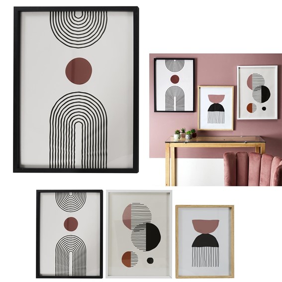 Obraz ART-DECO 60x45cm Biały