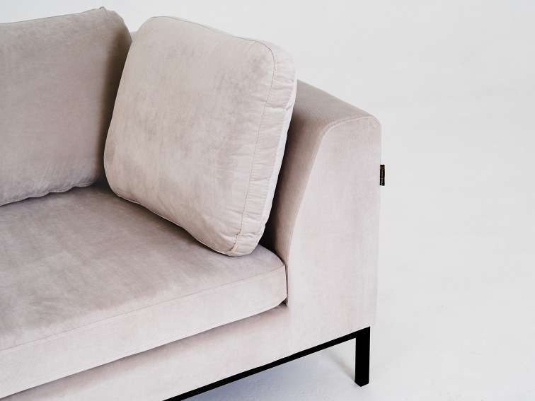 Sofa 3 os. Ambient 230x98x67 Kokos/Czarny