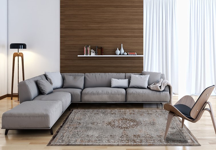 Dywan MEDALLION Grey Ebony 8257 280x390 cm