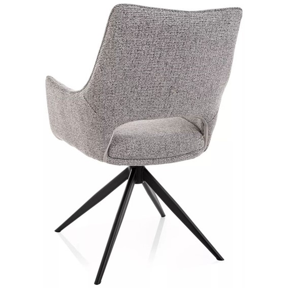 Krzesło FINO II Szary/Czarny Mat
