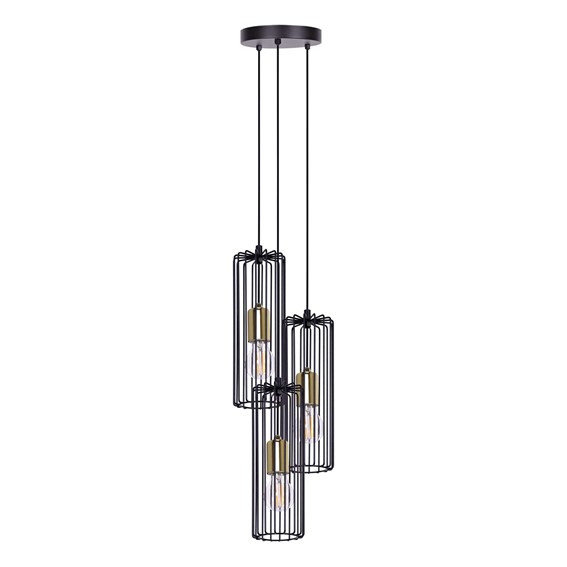 Lampa Wisząca GABIA K-4937 Czarny/Złoty