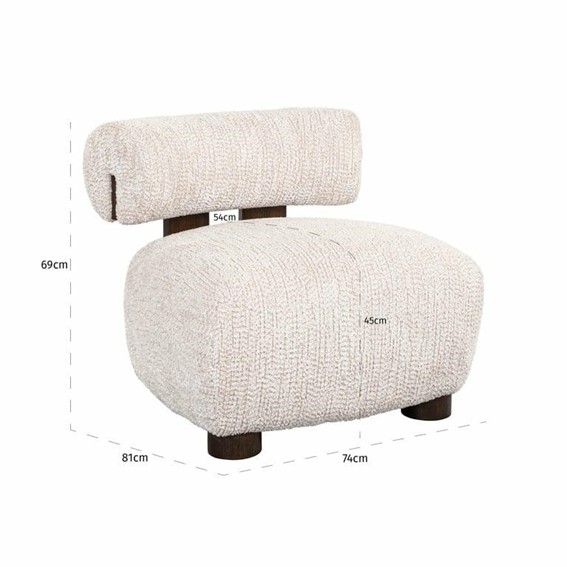 Fotel ARABELLA Beżowy