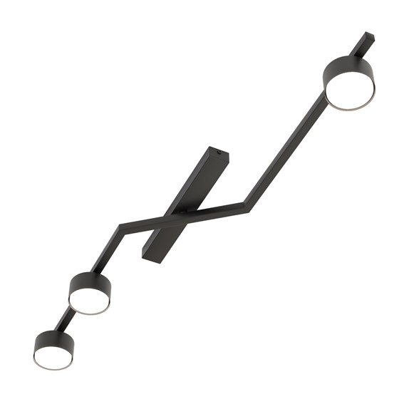 Lampa Sufitowa SKAN 3 Czarny