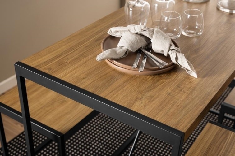 Zestaw Stół Barowy i Hokery BAHAMAS 120x60cm Dąb