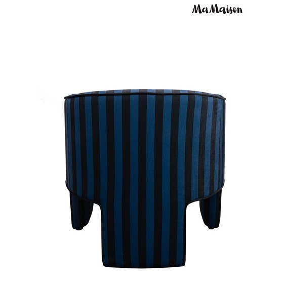 Fotel JOLIE Niebieski/Czarny