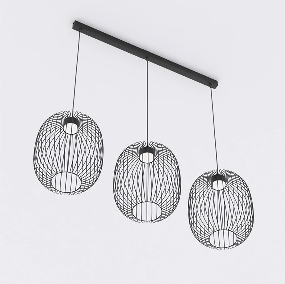 Lampa Wisząca MANTRA 3 Czarny