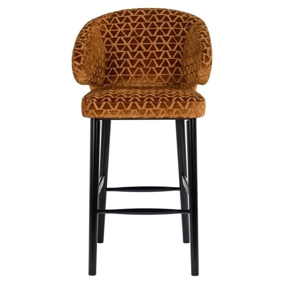 Krzesło Barowe INDIGO GOLD 78cm Pomarańczowy