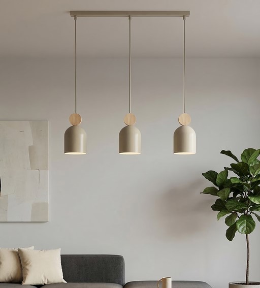 Lampa Wisząca MESI 3 Beżowy