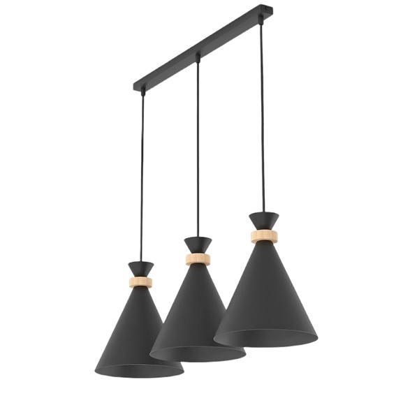 Lampa Wisząca ZERO 3 Czarny