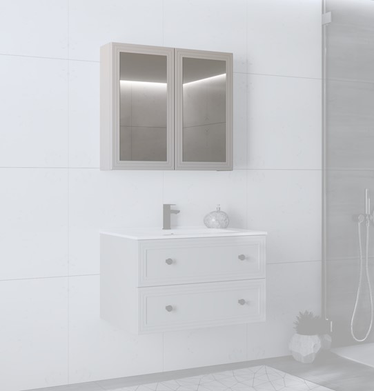 Szafka Lustrzana TORETO 2D Cashmere