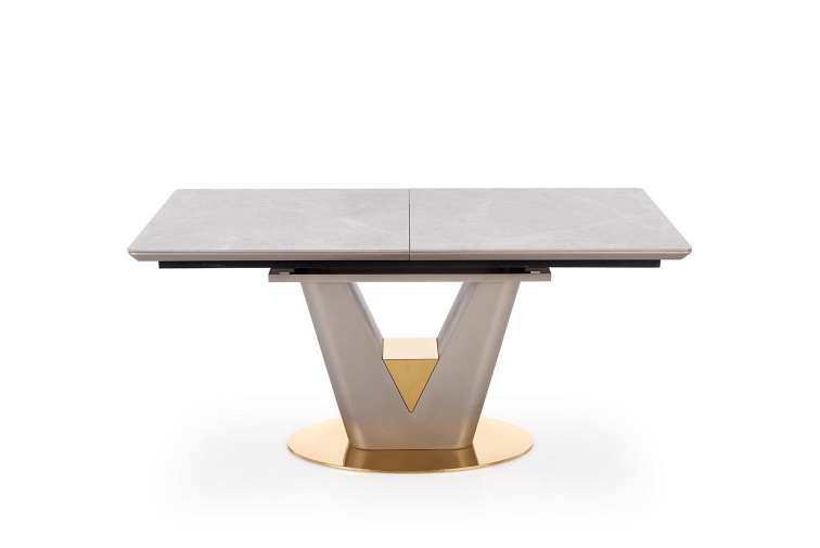 Stół Rozkładany Valentino 90x160 Popielaty/Złoty