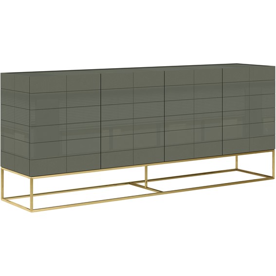 Komoda ROSE HILL RH01 Złoty/Zielony