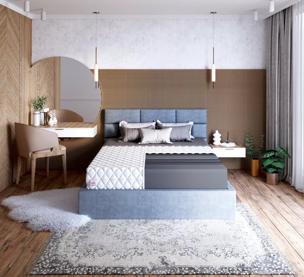 Materac LIVIA MAX PLUS 200x200 Mikrofibra