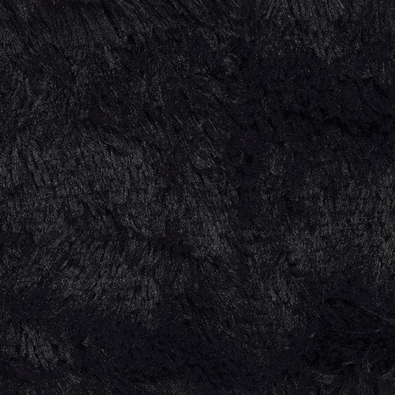 Tkanina FLUFFY 19 Czarny (1 mb)