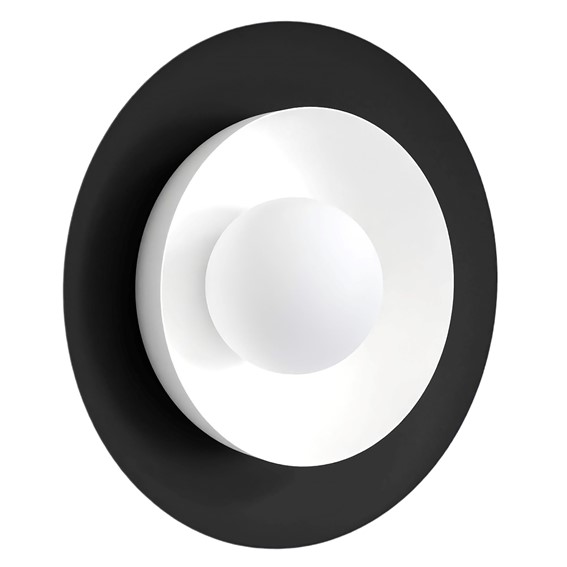 Kinkiet POPPI K1 Czarny/Biały