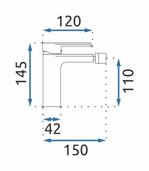 Bateria Bidetowa HASS Czarny