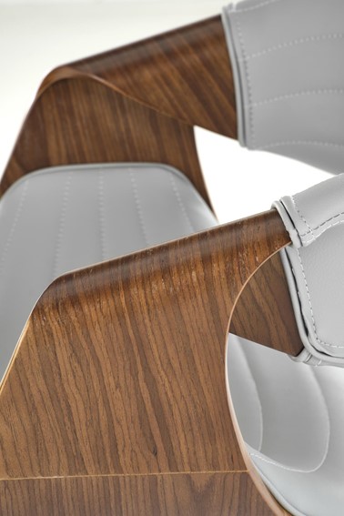 Krzesło K544 Popielaty/Orzechowy