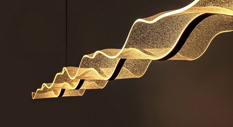 Lampa Wisząca BREATH 150 Złoty