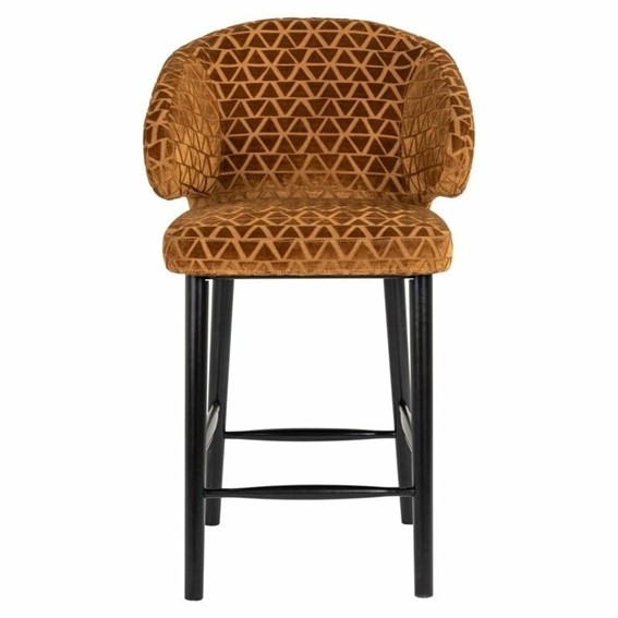 Krzesło Barowe INDIGO GOLD Pomarańczowy