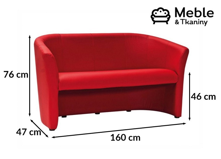 Sofa TM-3 Czerwony