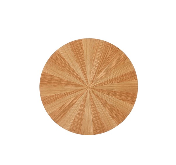 Ława L33-FX fi50 Dąb Naturalny/Czarny