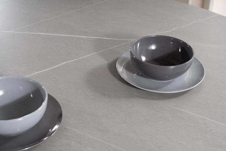 Stół TALIA fi120 Czarny/Szary