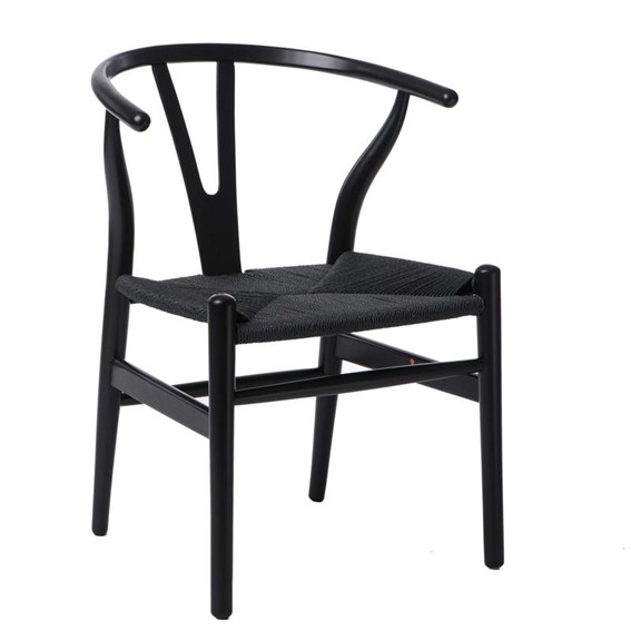 Krzesło WICKER Czarny