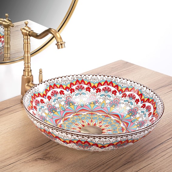 Umywalka Nablatowa PERU Wielokolorowy
