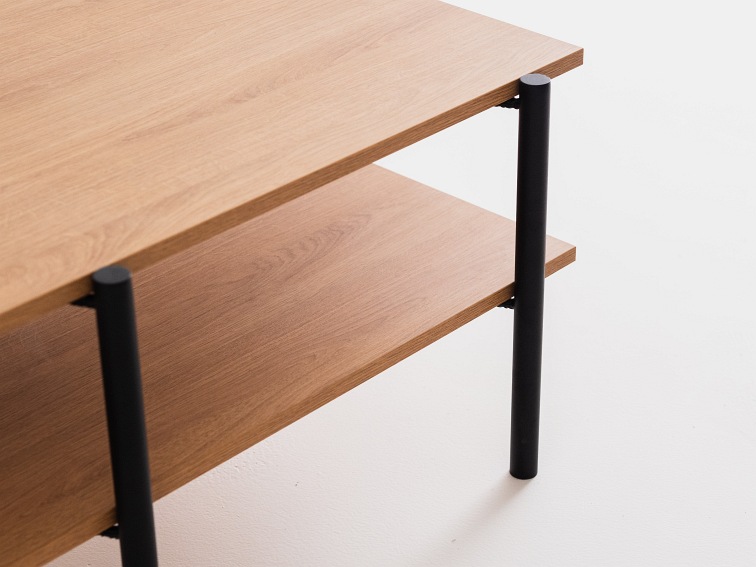 Stół  Kawowy Rave Basic 60x100 Dąb/Czarny