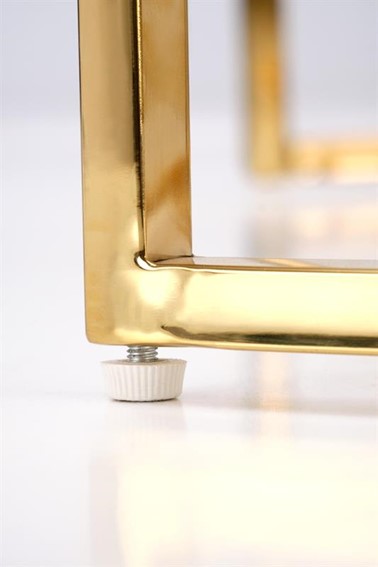 Ława (Zestaw) MERCURY 3 Złoty/Biały Marmur