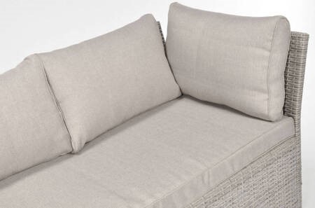 Zestaw Ogrodowy z technorattanu SZTOKHOLM Jasny Szary