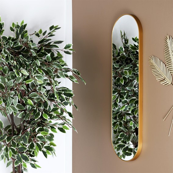 Lustro Wiszące CAMOMILLE Złoty