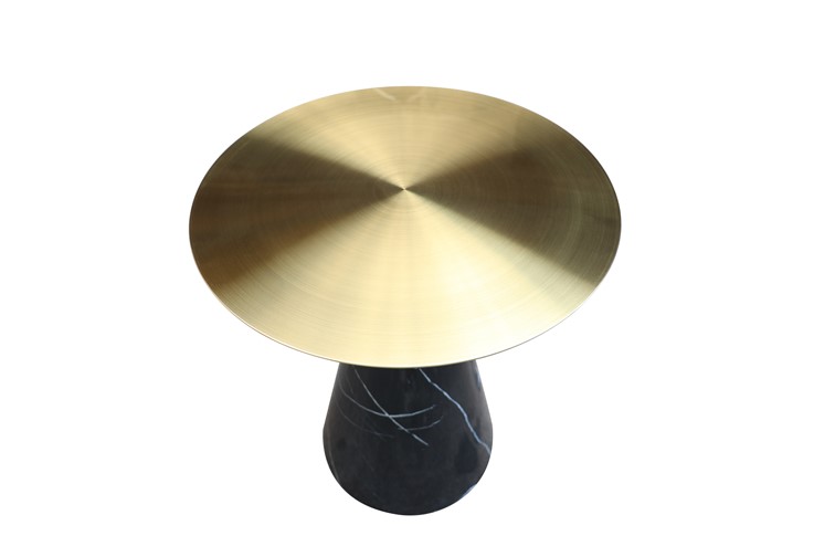 Stolik MODIG M39 fi45 Czarny/Złoty