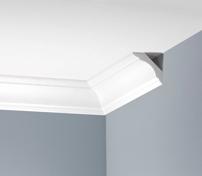 Listwa Gzymsowa Gładka LGG-22 240 cm Biały