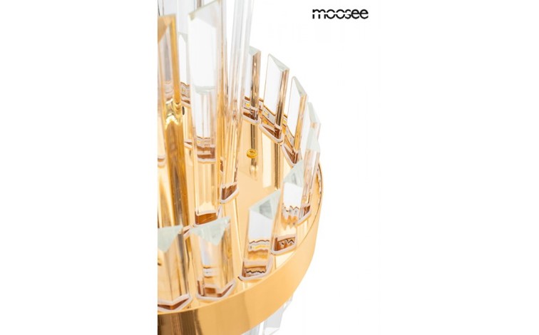 Lampa Wisząca IMPERO Złoty/Transparentny