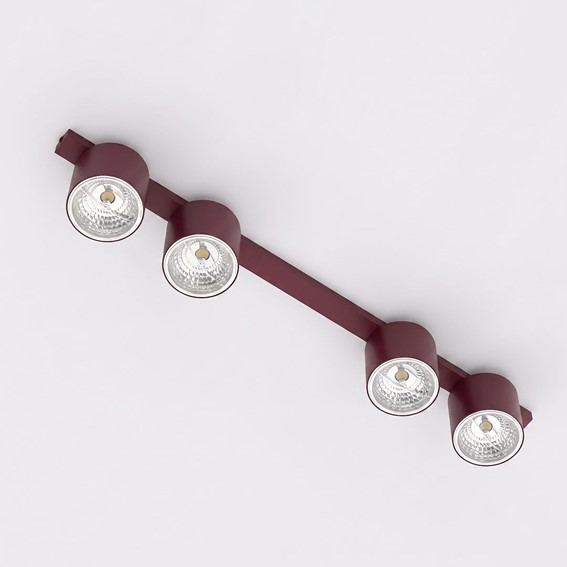 Lampa Sufitowa NANO 4 Burgundowy