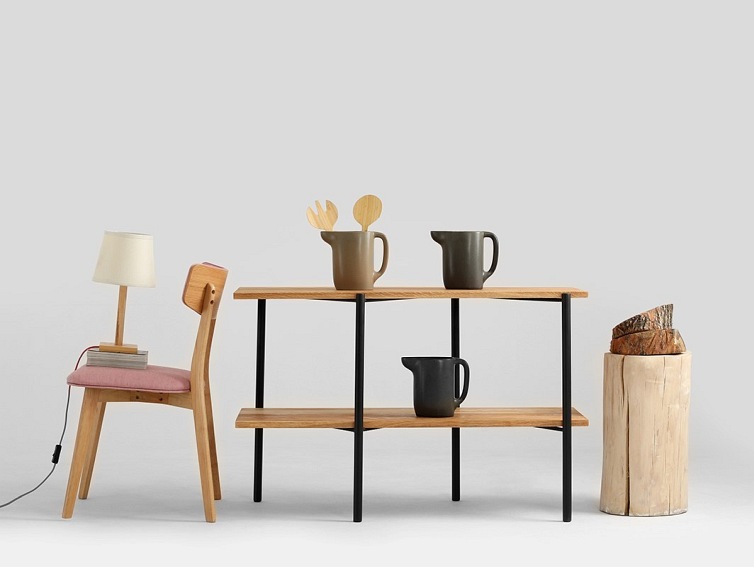 Konsola RAVE BASIC 110x45 Dąb/Czarny