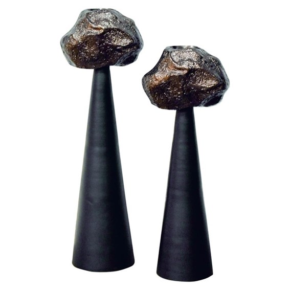 Świecznik MOIRA S Czarny