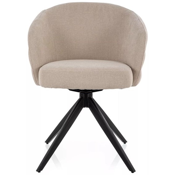 Krzesło ORES Jasny Beż/Czarny Mat