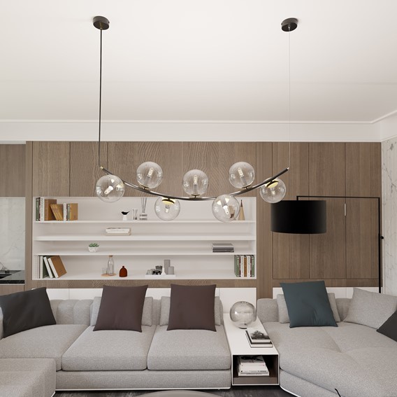 Lampa Wisząca RITZ 7 Transparentny